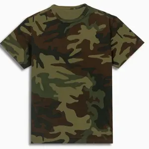 Camiseta camuflada 100% algodão, floresta, camiseta de camuflagem overseas