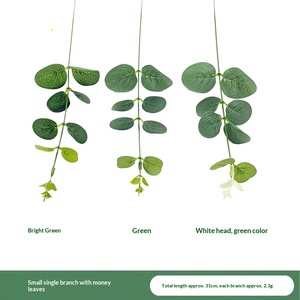 Feuilles <span class=keywords><strong>d</strong></span>'eucalyptus artificielles de petite taille, style Mori, pour couronnes DIY, corsages, accessoires de bouquets, accessoires de plantes vertes <span class=keywords><strong>d</strong></span>'extérieur - Product Image 3