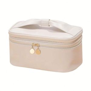 Estuche de Maquillaje con Asa Superior y Logotipo Personalizado, Bolsa Organizadora de Cosméticos de Viaje - Product Image 3