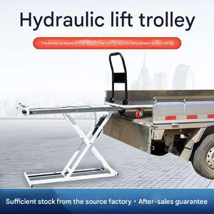 Mesa elevadora de tijera, carro de camión, elevador hidráulico eléctrico portátil, carro de mano plano, tipo tijera, camión Simrek para manejo a bordo - Product Image 2