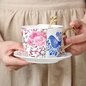 Ceramic Coffee <b>Cup</b> and Saucer Set, INS Nordic Rustic Style, British Creative Black Tea <b>Cup</b>, Afternoon Tea <b>Cup</b> and Saucer - Product Image 4