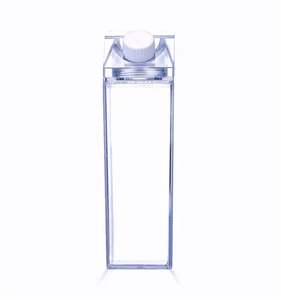 พิมพ์โลโก้คุณภาพสูงตามสั่ง ขวดนมทรงเหลี่ยม PS ปลอดสาร BPA เกรดอาหาร ขนาด 500 มล. 1000 มล. สำหรับใส่น้ำผลไม้ น้ำแร่ ดื่มได้โดยตรง เหมาะสำหรับงานปาร์ตี้ - Product Image 5