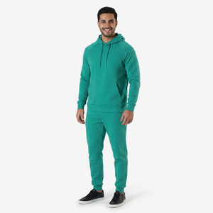Conjunto Deportivo de Invierno 2 en 1 con Capucha, Talla Grande Unisex, Tejido Térmico, Diseño Sólido, Ecológico, para Entrenamiento y Jogging - Product Image 1