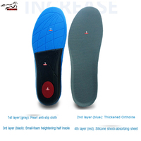 Semelle intérieure Mustang personnalisée en PU EVA avec soutien de la voûte plantaire et coussin amortissant pour chaussures de course, de marche et de sport