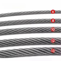 Câble de Zip Line en Acier Inoxydable Galvanisé, Câble Aéronautique 3/8'' (9,5 mm, 12,7 mm) 7x19, Haute Résistance à la Traction, Tolérance 0,03 mm