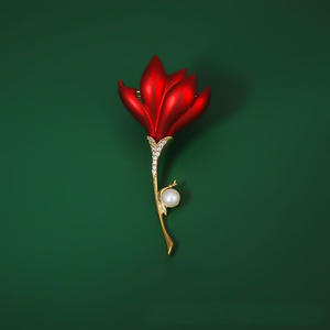 Broches de luxe personnalisées en alliage plaqué or rose noble pour femmes, pour mariage, fiançailles, fête, anniversaire, cadeau - Product Image 5