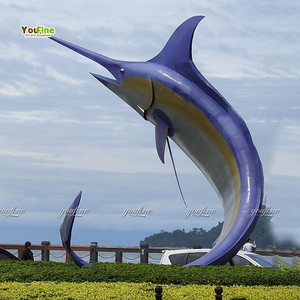 تمثال سمكة المارلين الزرقاء البرونزي بالحجم الطبيعي للديكور الخارجي وتزيين الفنادق للبيع - Product Image 3