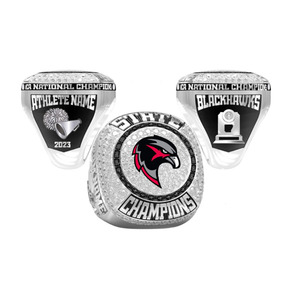 Anillos de campeonato para jóvenes chapados en oro de acero inoxidable personalizados Anillos de campeón MVP - Product Image 4