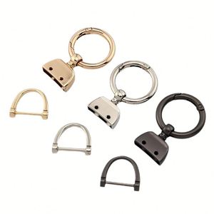 Custom Coin Holder Keychain Stainless Steel Rotating O-Ring Clasp Lightweight Hard-Wearing Accessories - Product Image 1