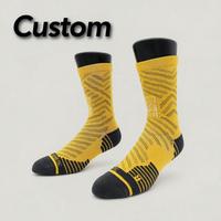 Chaussettes de sport professionnelles personnalisées, chaussettes de marathon, chaussettes de compression, chaussettes de randonnée, respirantes, à séchage rapide, mi-mollet, pour la course à pied