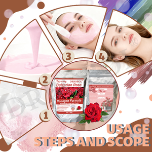 Masque facial en poudre multi-formules à base <span class=keywords><strong>de</strong></span> plantes 500g, hydratant naturel, nettoyant points noirs, anti-rides, éclaircissant la peau, parfum <span class=keywords><strong>rose</strong></span> - Product Image 4