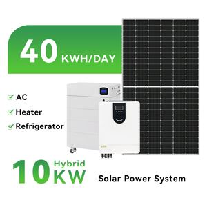 ระบบพลังงานแสงอาทิตย์แบบออฟกริด พร้อมแบตเตอรี่ลิเธียมความจุ 10KWH 50KWH ตัวควบคุม MPPT สำหรับจ่ายไฟบ้าน/อุตสาหกรรม ปรับแต่งได้ - Product Image 1
