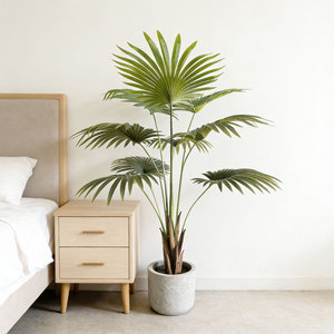 Vente directe usine : Palmiers <span class=keywords><strong>en</strong></span> plastique style moderne d'été, plantes <span class=keywords><strong>en</strong></span> <span class=keywords><strong>pot</strong></span> pour la décoration intérieure, arbres artificiels miniatures de 100 cm - Product Image 1