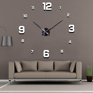 Grande orologio da <span class=keywords><strong>parete</strong></span> orologio <span class=keywords><strong>orologi</strong></span> da <span class=keywords><strong>parete</strong></span> 3d decorazione della casa <span class=keywords><strong>adesivi</strong></span> murali 3d soggiorno accessori decorazione della casa - Product Image 2
