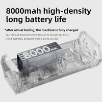[Customized] ABS Material Car Emergency Jump Starter Air Pump and Battery Booster All-in-One Onboard Electric Tire Inflator