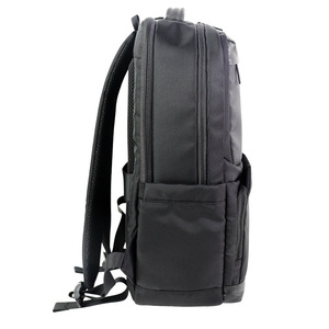 Men's Business Commuter <b>Backpack</b> <b>Black</b> 20L <b>Waterproof</b> Oxford Cloth Laptop Bag With Interior Zipper Pocket Detachable Straps - Product Image 1