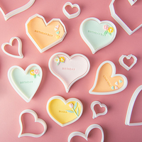 Emporte-pièces en forme de coeur Embosser Rectangle rond carré Arc hexagonal diverses formes coupe-fondant