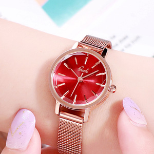 Reloj de mujer degradado de Venta caliente transfronteriza con esfera pequeña y correa de malla reloj de moda simple y versátil para mujer - Product Image 2