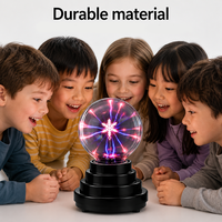 Lampe à plasma sur le thème des flocons de neige, effets d'éclairs interactifs, activée par le toucher, décoration magique compacte pour chambre à coucher, boule à plasma