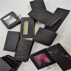 Cils entiers en fourrure de vison véritable, faits à la main, logo privé, style croisé, doux et naturel, 25 mm, boîtes d'emballage pour cils, client - Product Image 1