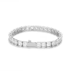 Bracelet Hip Hop 5,5 mm avec fermoir à ressort, chaîne tennis et zircon carré Tanjing - Product Image 5