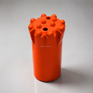 Broca de botón roscada T51 de 115 mm con centro de caída, de acero de aleación forjado para perforación en minería de minerales - Product Image 4