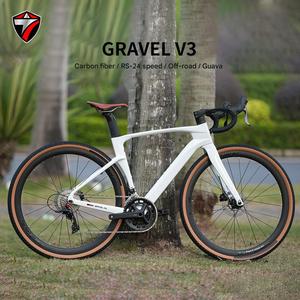Profesyonel Gravel V3 Yol Bisikleti, WheelTop EDS TX Kablosuz 12 Vitesli Grup Seti ile, Yarışlar İçin Stabil Gravel Bisiklet - Product Image 5