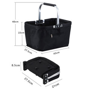 Cesta de Mercado Plegable, Cesta de Almacenamiento con Cuerda, Práctica para Camping - Product Image 2