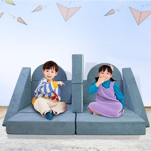 <span class=keywords><strong>DIY</strong></span> तह सोफा सेट बच्चों खेलने सोफे बच्चों जल्दी शैक्षिक सोफे और Couches - Product Image 4