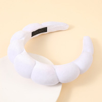 Bandeau en velours éponge fait main pour femme, style européen, américain, coréen, australien, torsadé, pour le lavage du visage, le yoga et le SPA