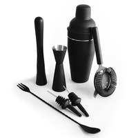 Ensemble de Shaker à Cocktail personnalisé avec accessoires, vaisselle de Bar, Shaker à boisson avec passoire intégrée, ensemble d'outils de Bar, Base en bois