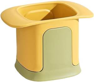 Outil de cuisine multifonctionnel en plastique, hachoir manuel à pression pour légumes, coupe-oignon, coupe-concombre, coupe-juliennes, trancheuse alimentaire en acier inoxydable - Product Image 3