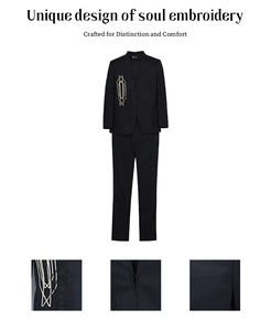 Costumes d'affaires pour hommes sur mesure OEM ODM, vêtements de travail, costumes formels pour gentlemen - Product Image 4