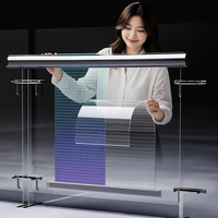 Écran LED adhésif P6 ultra-fin, panneau autocollant sans luminosité, sans garantie, pour la publicité en vitrine de centre commercial