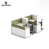 SpaceUnited Mobilier de bureau de luxe Poste de travail modulaire pour deux personnes