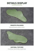 Planche de Gua Sha en Jade Xiuyan Naturel en Gros, Forme Nuage, Pierre de Massage Facial, Masseur Cou et Dos, Relaxation Musculaire, Marque Privée OEM