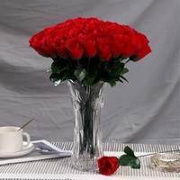 Penjualan Langsung Pabrik Bunga Buatan Tangan Berkualitas Tinggi Kuncup Mawar Tunggal Hadiah Hari Valentine Qixi Buket Hidupan Sehari-hari
