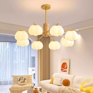 Chengyu Lighting Chandelier Modern Minimalist Gold Iron Body Led Light Home Living Room Bedroom Ceiling Lamp Adjustable Height - Product Image 2