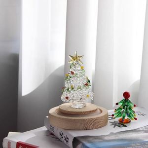 2024 Wholesale <b>Mini</b> Glass <b>Christmas</b> <b>Tree</b> Ornaments Gift Desktop Decoration Xmas <b>Tree</b> for Party - Product Image 5