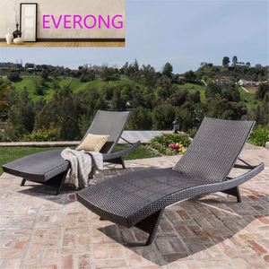 Chaise longue <span class=keywords><strong>de</strong></span> jardin moderne pliable en rotin <span class=keywords><strong>avec</strong></span> <span class=keywords><strong>coussin</strong></span> pour la détente, la plage, la piscine, les sources chaudes, la cour, les hôtels, les jardins - Product Image 3
