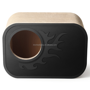 Rectangular <span class=keywords><strong>Cat</strong></span> <span class=keywords><strong>Scratcher</strong></span> & Papelão Ondulado Casa Novo Design <span class=keywords><strong>Cat</strong></span> Condomínio para brincar e dormir - Product Image 3