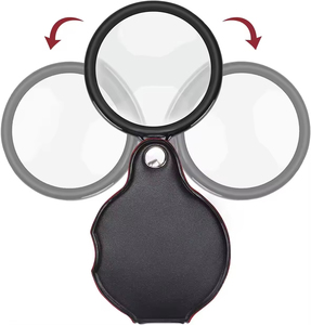 50mm gấp da trường hợp kính lúp xách tay đọc sách - Product Image 5