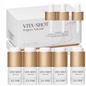 Ampoule liquide éclaircissante avec vitamine C stabilisée pour un éclat du visage, une peau lumineuse, non grasse, soin quotidien doux, 4 semaines - Product Image 1