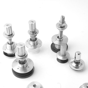 सामने स्थापित स्टेनलेस स्टील के गिलास गिलास पर्दे दीवारों के लिए Routel मकड़ी प्रणाली - Product Image 6