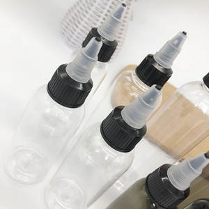 Botella de Plástico PET Personalizada Vacía de 50ml 60ml 100ml 120ml para Tinte de Cabello, Pegamento, Pigmento, con Tapa de Giro y Serigrafía - Product Image 3