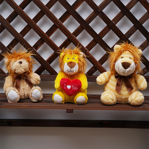 2025 caldo e realistico Zoo peluche leone peluche regalo per bambini <span class=keywords><strong>classici</strong></span> farciti animali selvatici da 6-10 pollici decorazioni per la casa transfrontaliere - Product Image 6