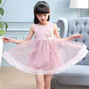 En Espanol With Flower Decoration Kids Model Girls <b>Dresses</b> for 7 Year <b>Olds</b> - Product Image 2