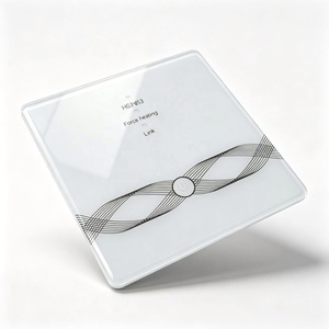 Bouton tactile personnalisé OEM en verre noir carré avec motif ondulé, imprimé à l'écran, adhésif PC/PET - Product Image 5