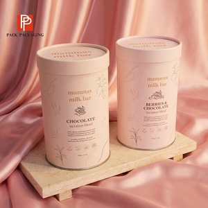 Boîte cadeau en <span class=keywords><strong>tube</strong></span> de papier kraft biodégradable de qualité alimentaire avec gaufrage et pelliculage mat pour l'emballage de café, de thé et de poudres - Product Image 1