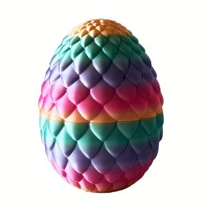 Latest Colorful Pla Joint Moving Easter Snake Dragon Egg 3D Printed Viper <strong>Anime</strong> Toy Price - Product Image 6